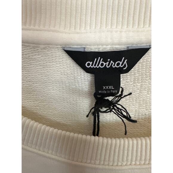 ALLBIRDS R&R Organic Cotton Blend Crewneck Sweatshirt Size XXXL Natural White - Picture 3 of 4